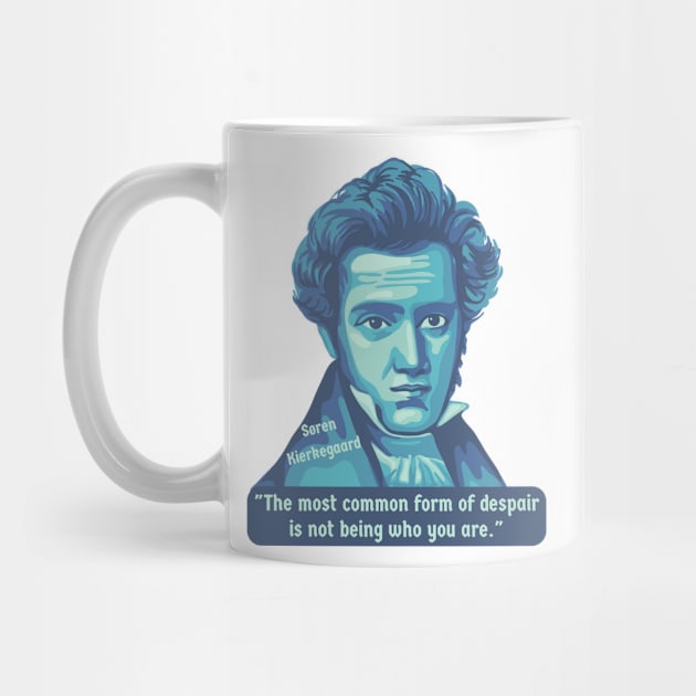 Søren Kierkegaard Portrait and Quote by Slightly Unhinged